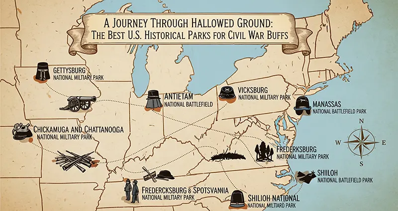 A Journey Through Hallowed Ground: The Best U.S. Historical Parks for Civil War Buffs