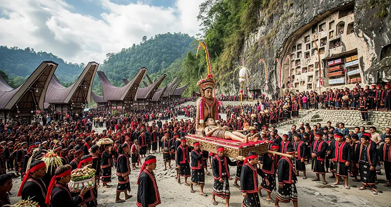 Unveiling the Enigmatic Rites of the Toraja: A Journey into Their Traditional Funeral Ceremonies and Burial Sites